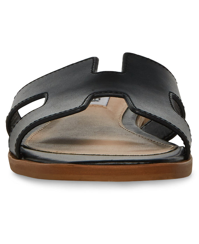 Hadyn Black Leather Sandalias para Mujer