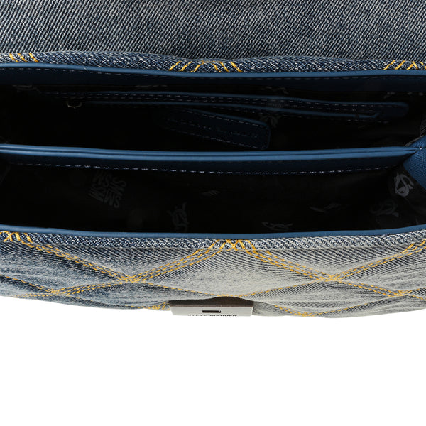 Bvolturi Denim Bolsa Shoulder Bag de Mezclilla Azul