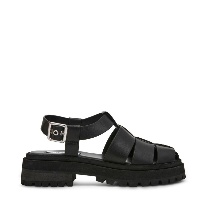 Market Black Action Leather