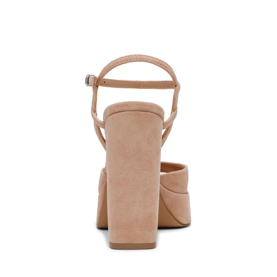Miliana Blush Suede Tacones Beige para Mujer