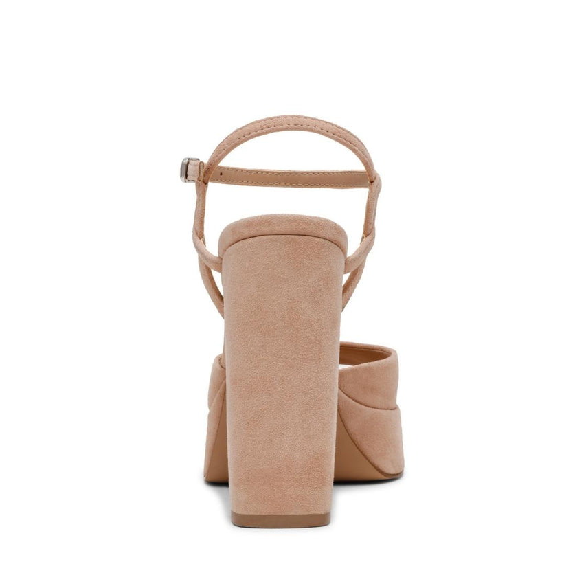 Miliana Blush Suede Tacones Beige para Mujer