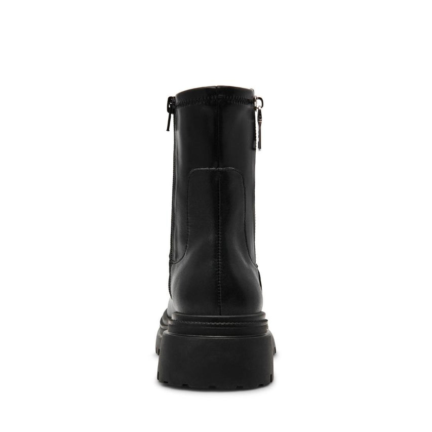 Roadmap Black Action Leather Botines de Piel Negros para Mujer