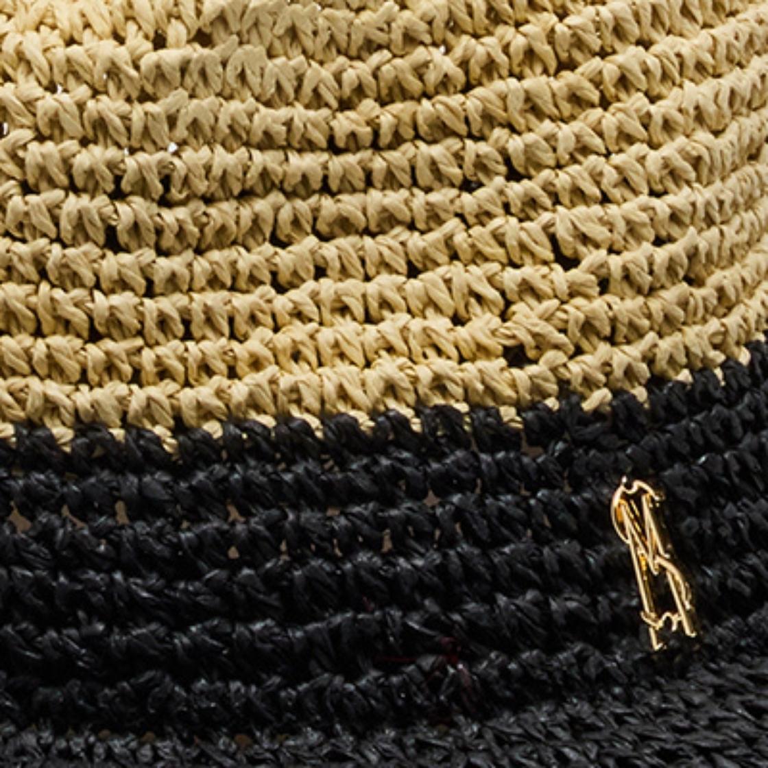 SOMBRERO DE RAFFIA BLACK