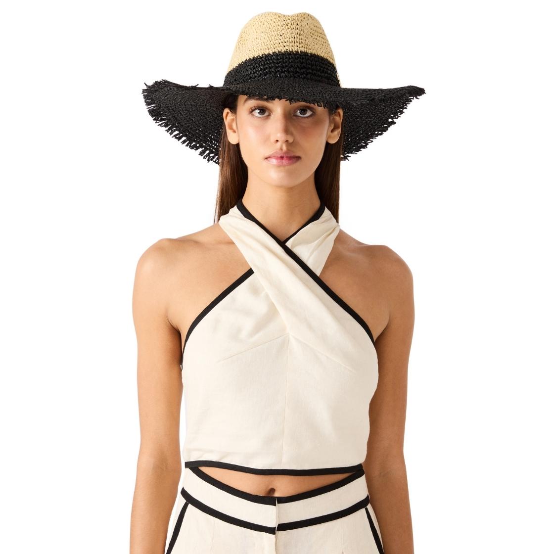 SOMBRERO DE RAFFIA BLACK