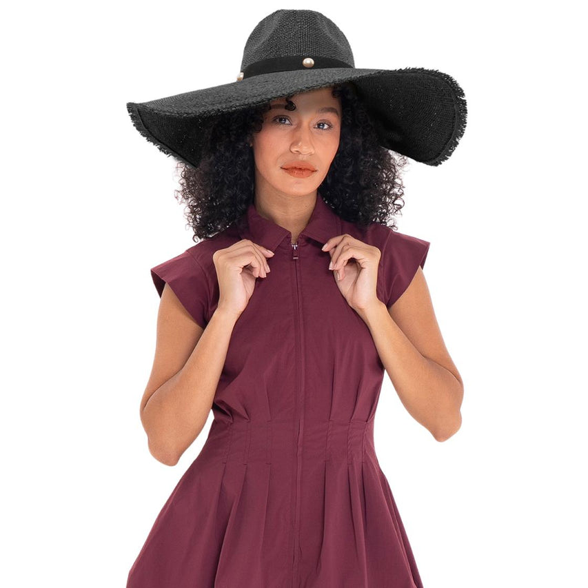 SOMBRERO DE RAFFIA BLACK