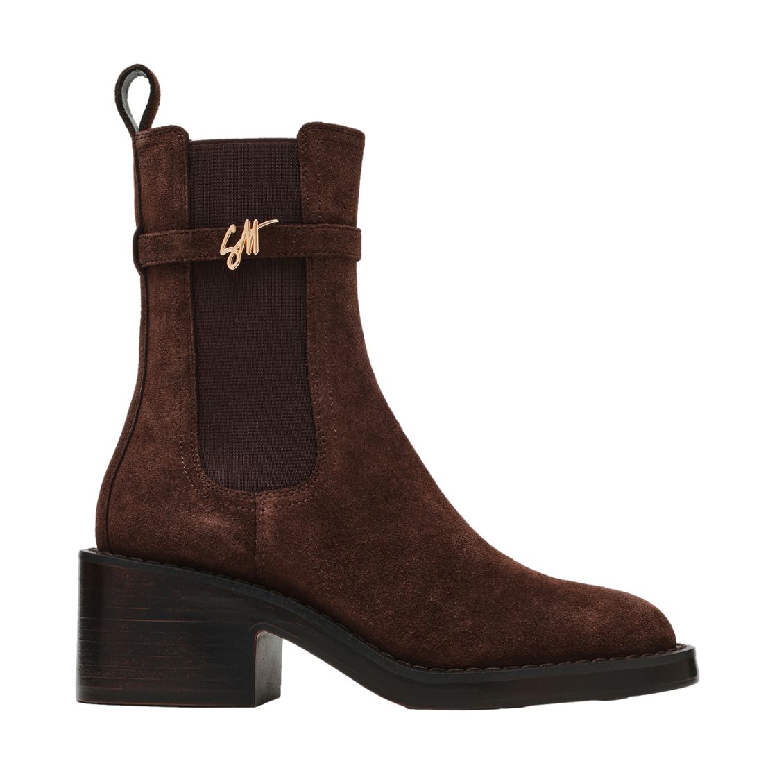 CHARITY-SM CHOCOLATE BROWN SUEDE