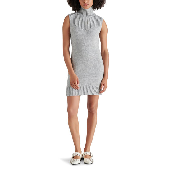 KARISSA SWEATER DRESS HEATHER GREY