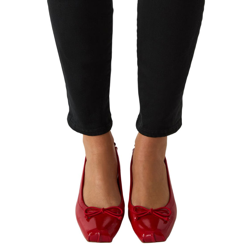 LOVED RED CRINKLE PATENT