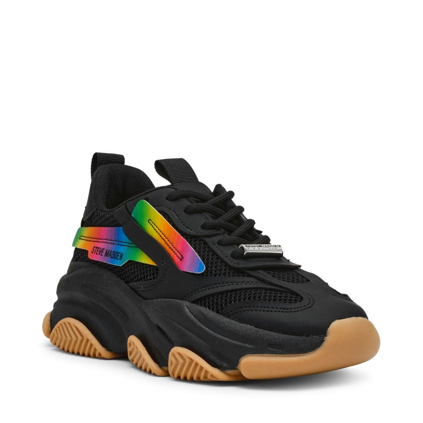 Possession Black Multi Gum Tenis Negros Multicolor