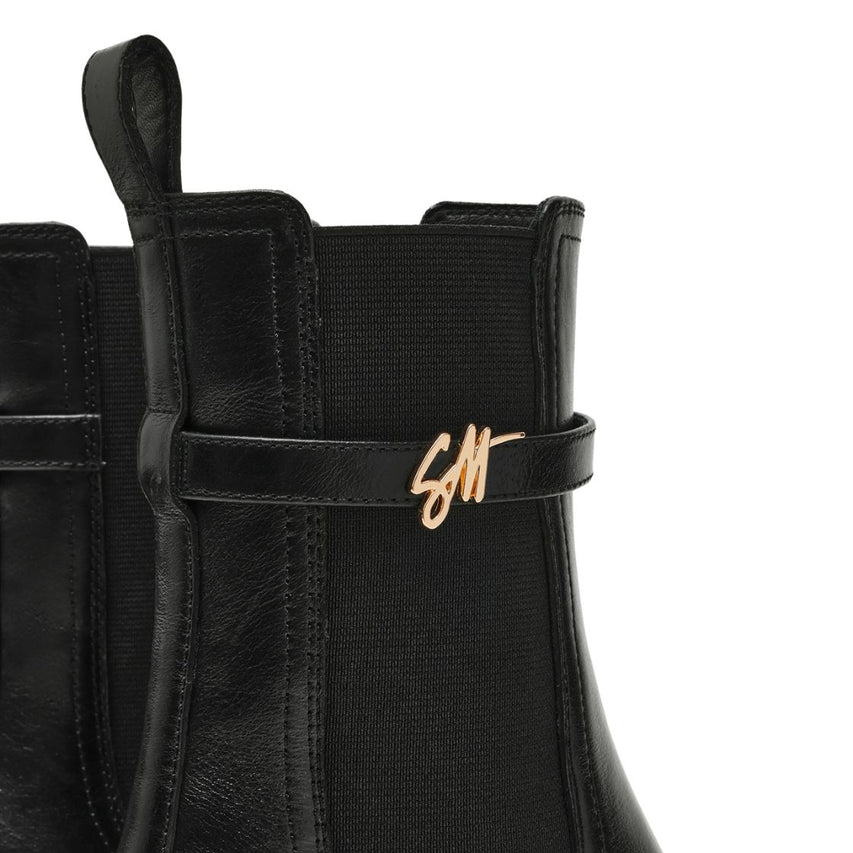 CHARITY-SM BLACK LEATHER
