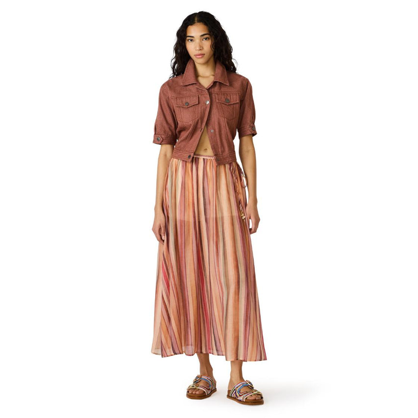 SHILLOH SKIRT STRIPE MULTI