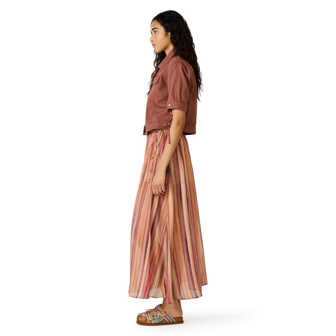 SHILLOH SKIRT STRIPE MULTI