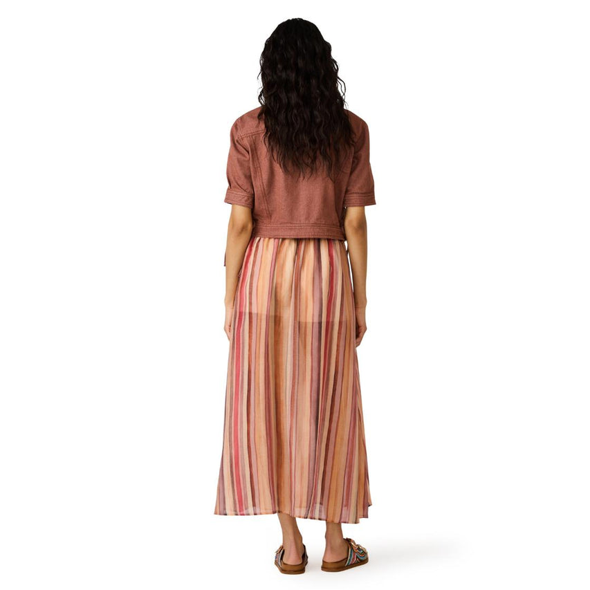 SHILLOH SKIRT STRIPE MULTI