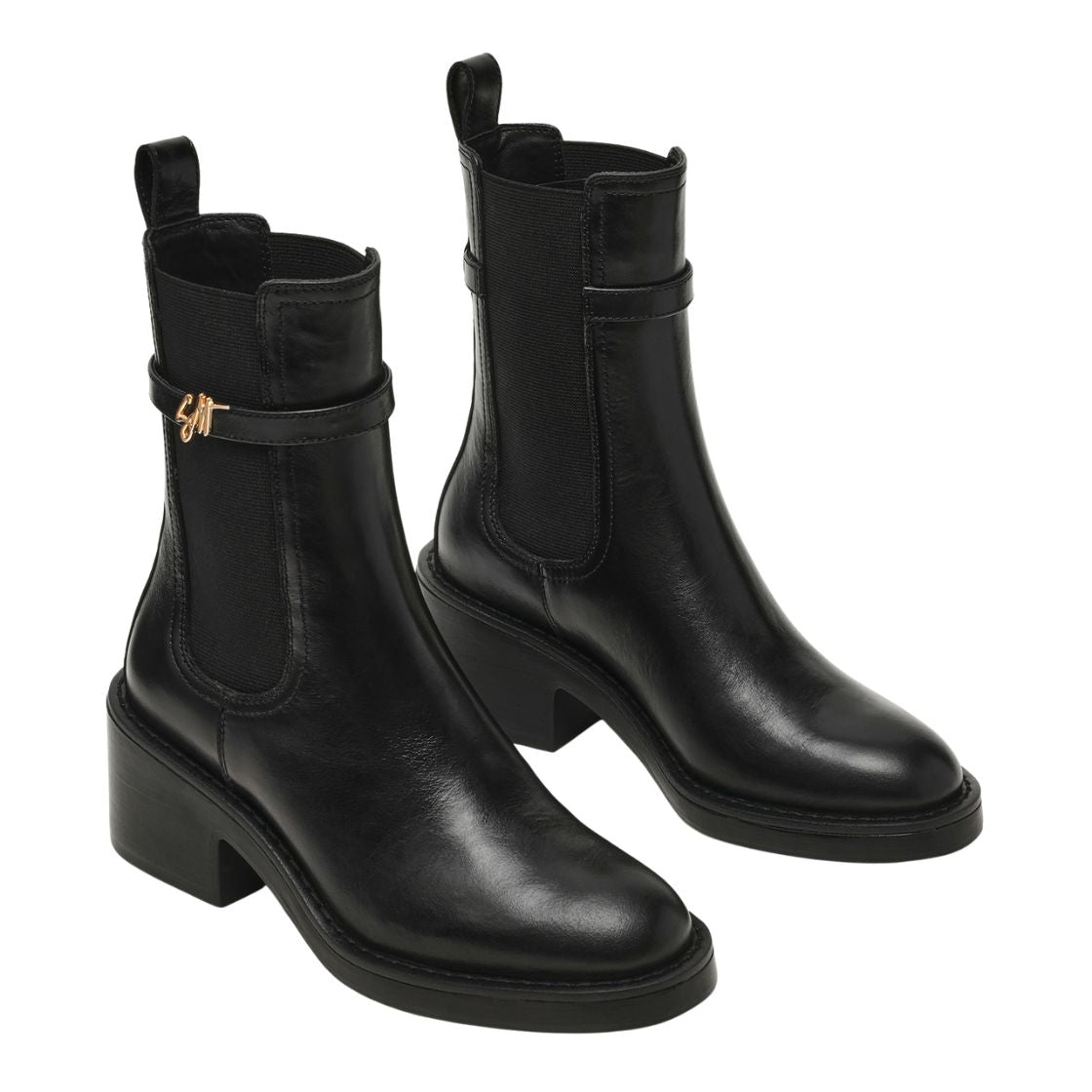 CHARITY-SM BLACK LEATHER
