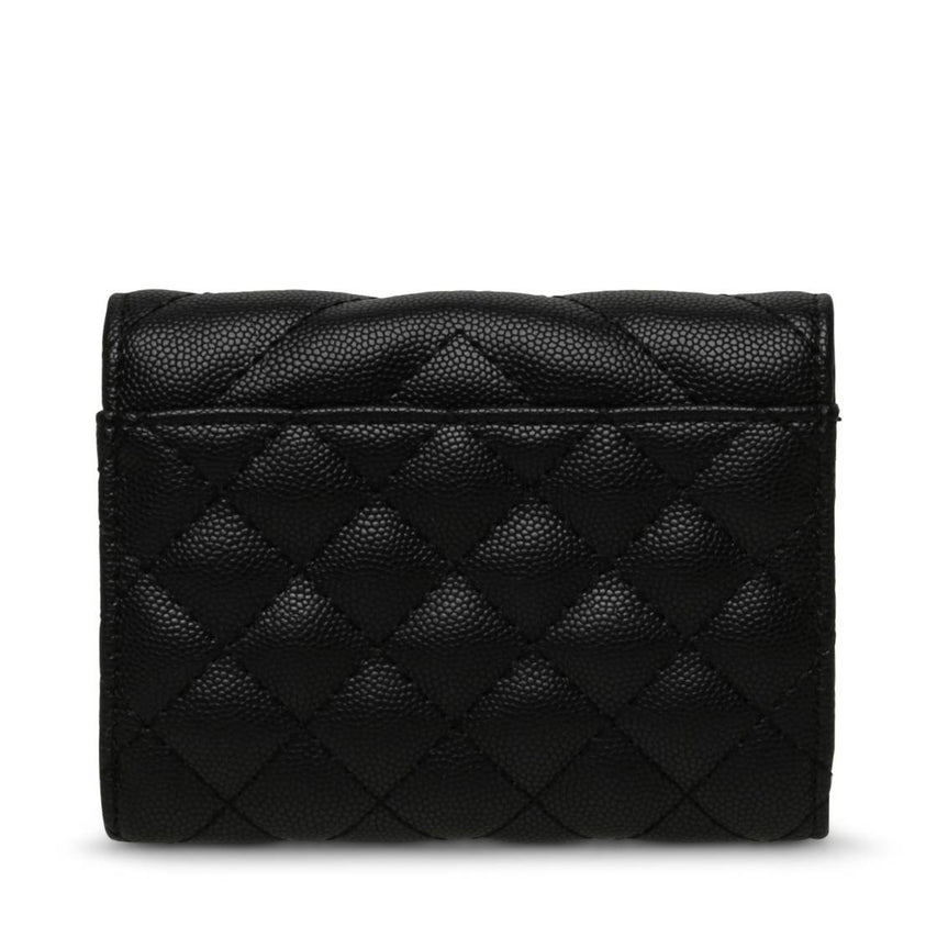 Bjeni Black Gold Cartera Negra para Mujer