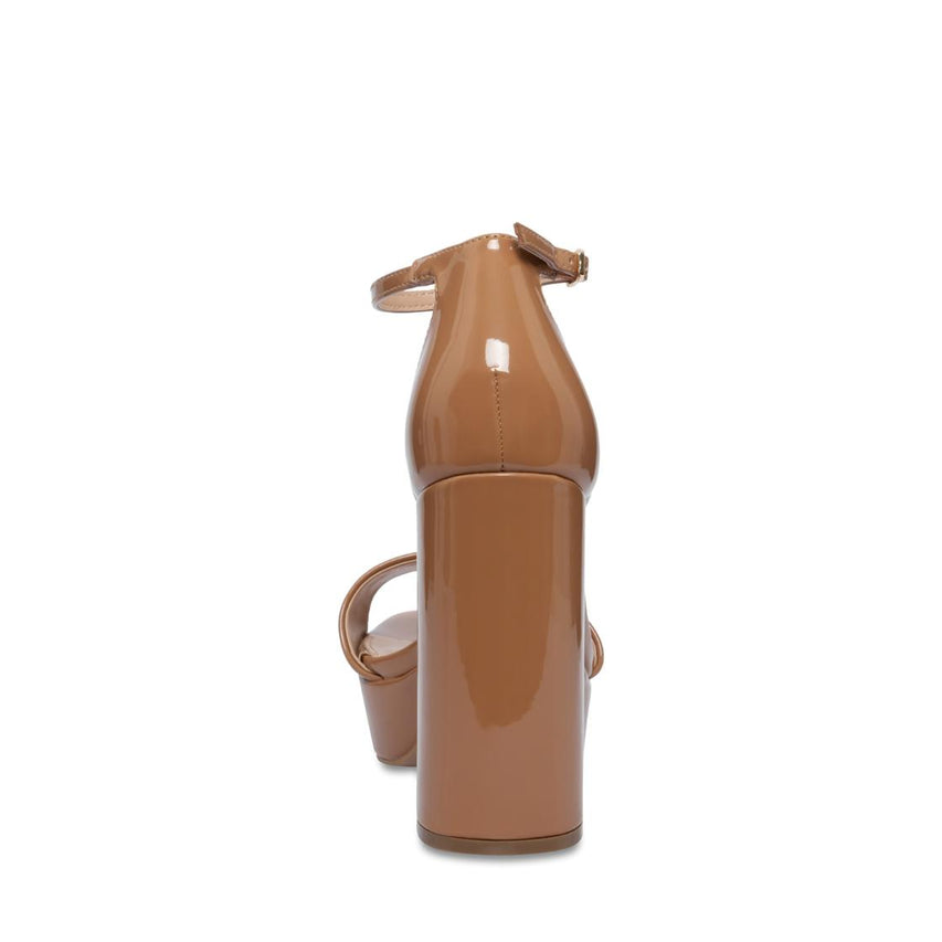 Omega Camel Patent Tacones con Plataforma Beige Para Mujer
