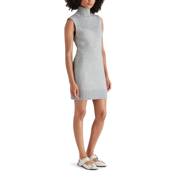 KARISSA SWEATER DRESS HEATHER GREY