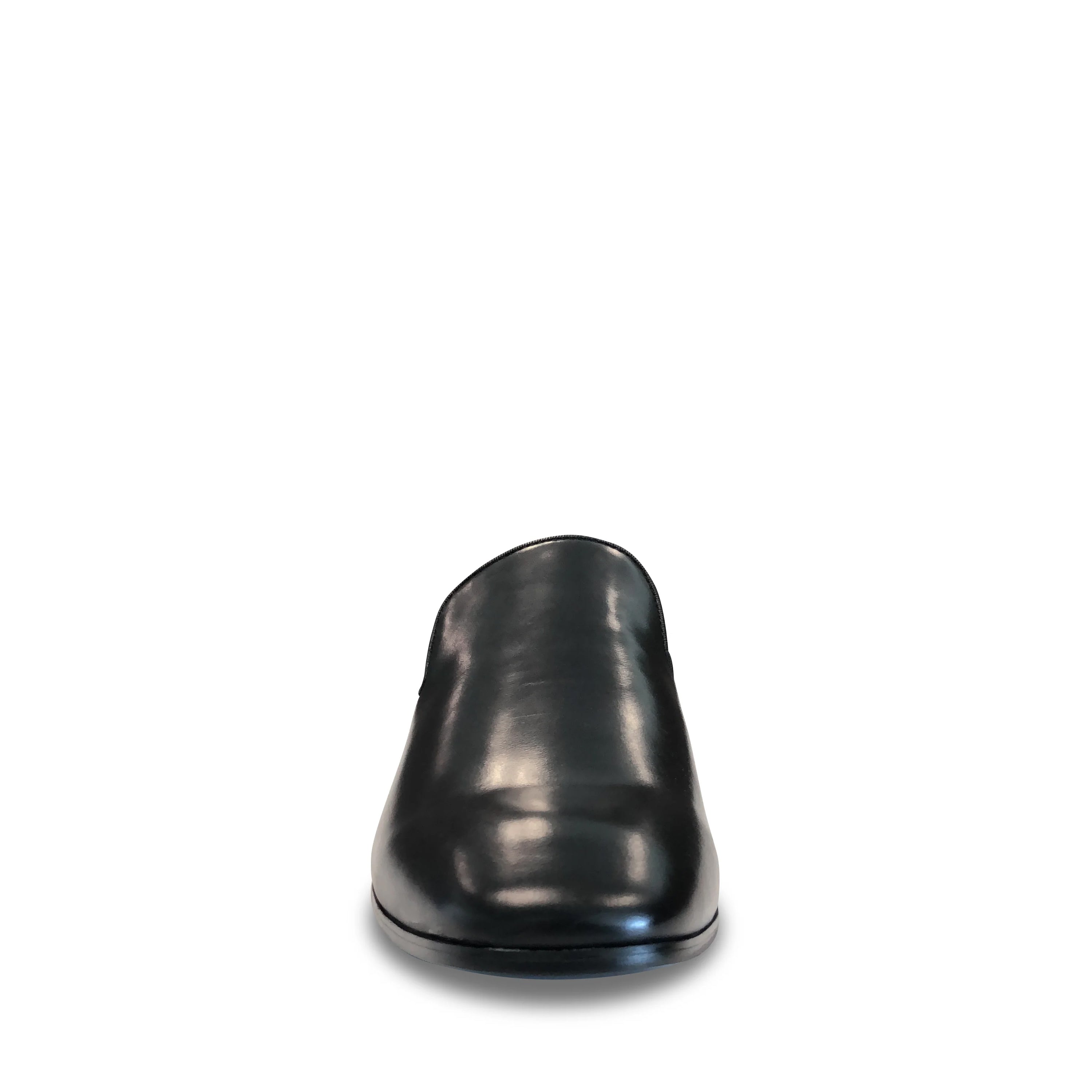 Fabio Black Leather Zapatos de Vestir para Hombre