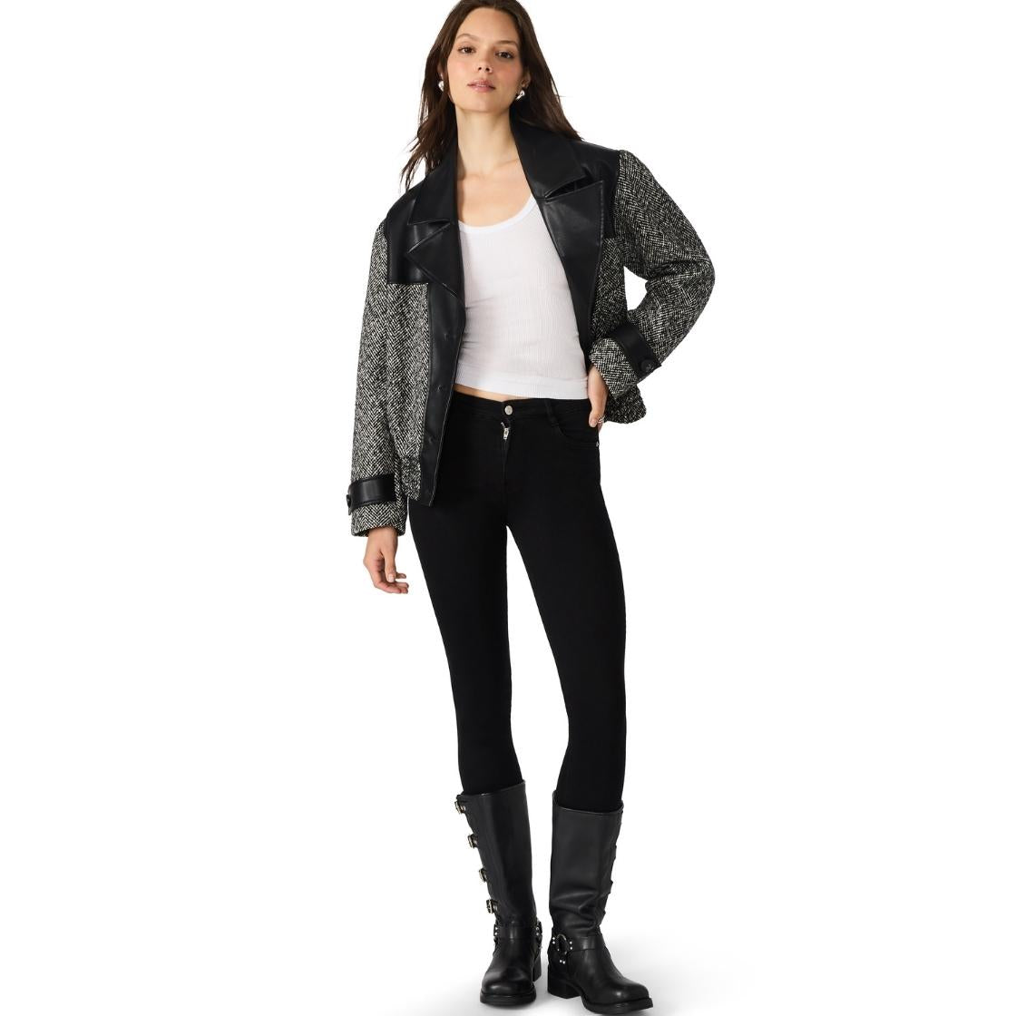 MERCEDES COAT BLACK MULTI