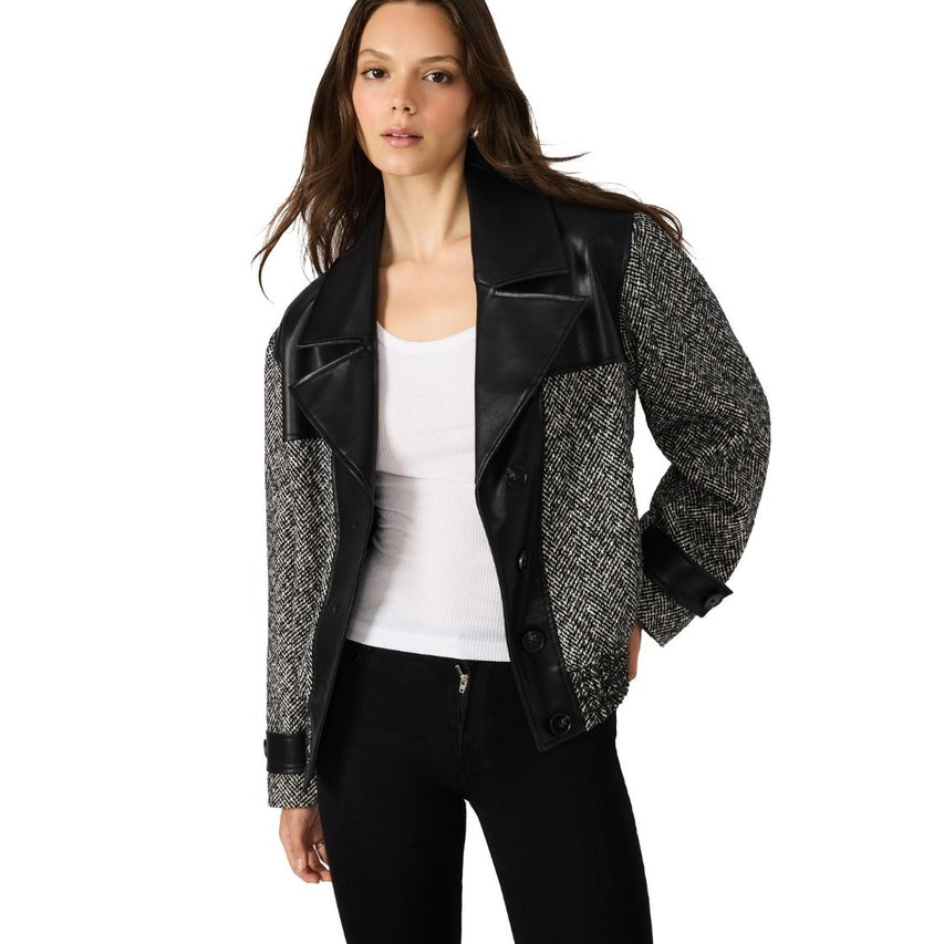 MERCEDES COAT BLACK MULTI