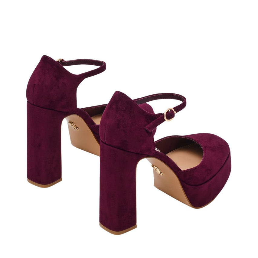 LEXIE BURGUNDY SUEDE