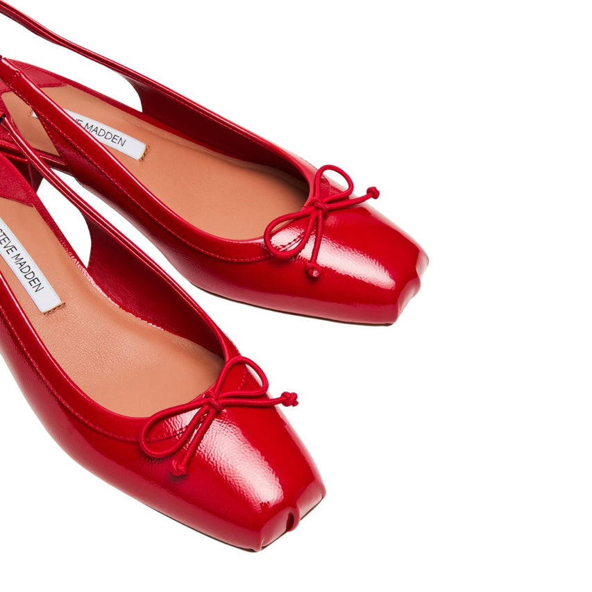 LOVED RED CRINKLE PATENT