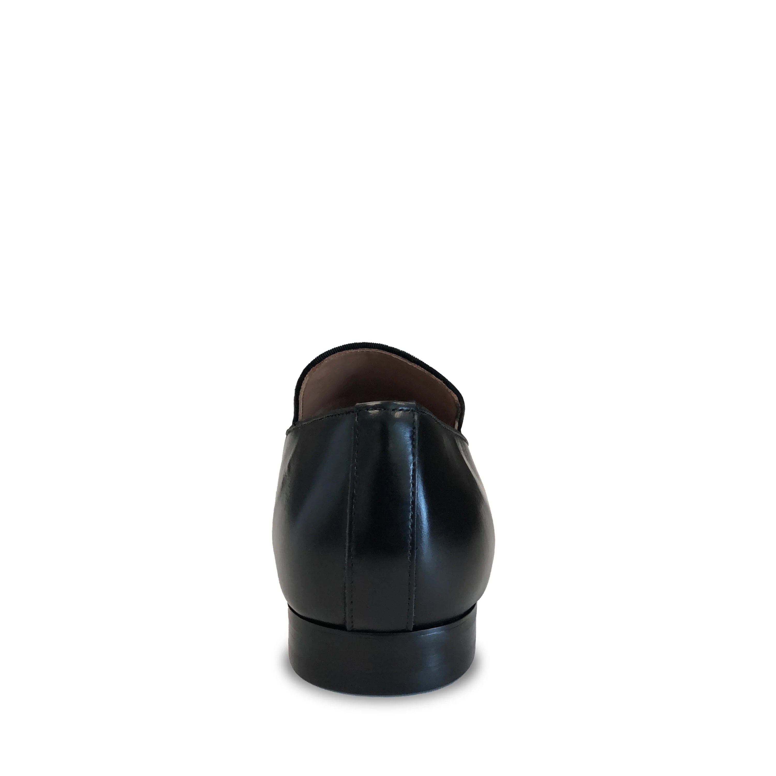 Fabio Black Leather Zapatos de Vestir Negros para Hombre
