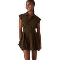 DYANNE DRESS DARK ESPRESSO