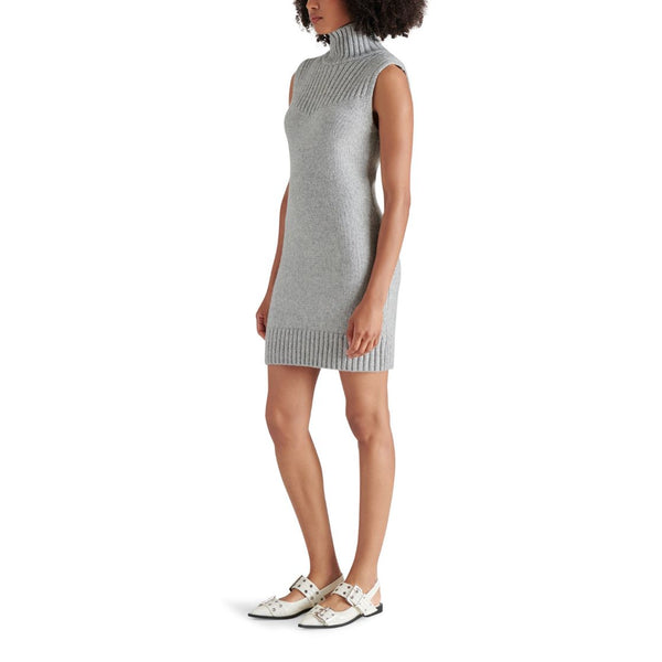 KARISSA SWEATER DRESS HEATHER GREY