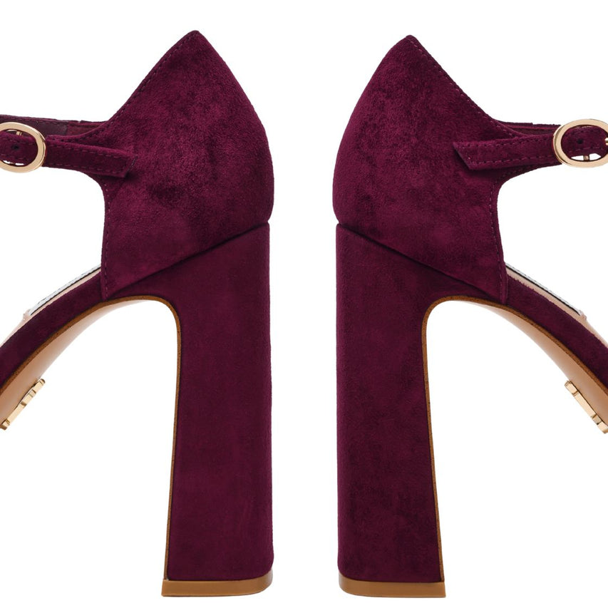 LEXIE BURGUNDY SUEDE