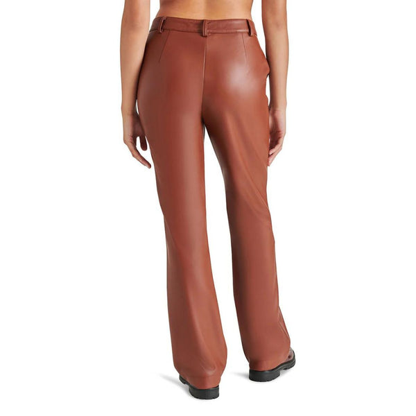 MERCER FAUX LEATHER PANT COGNAC