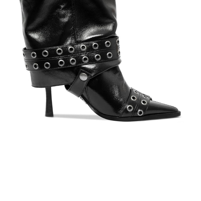 SHOWCASER BLACK CRINKLE