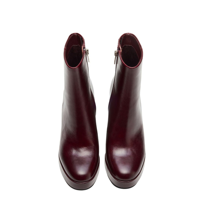 TYRA BURGUNDY LEATHER