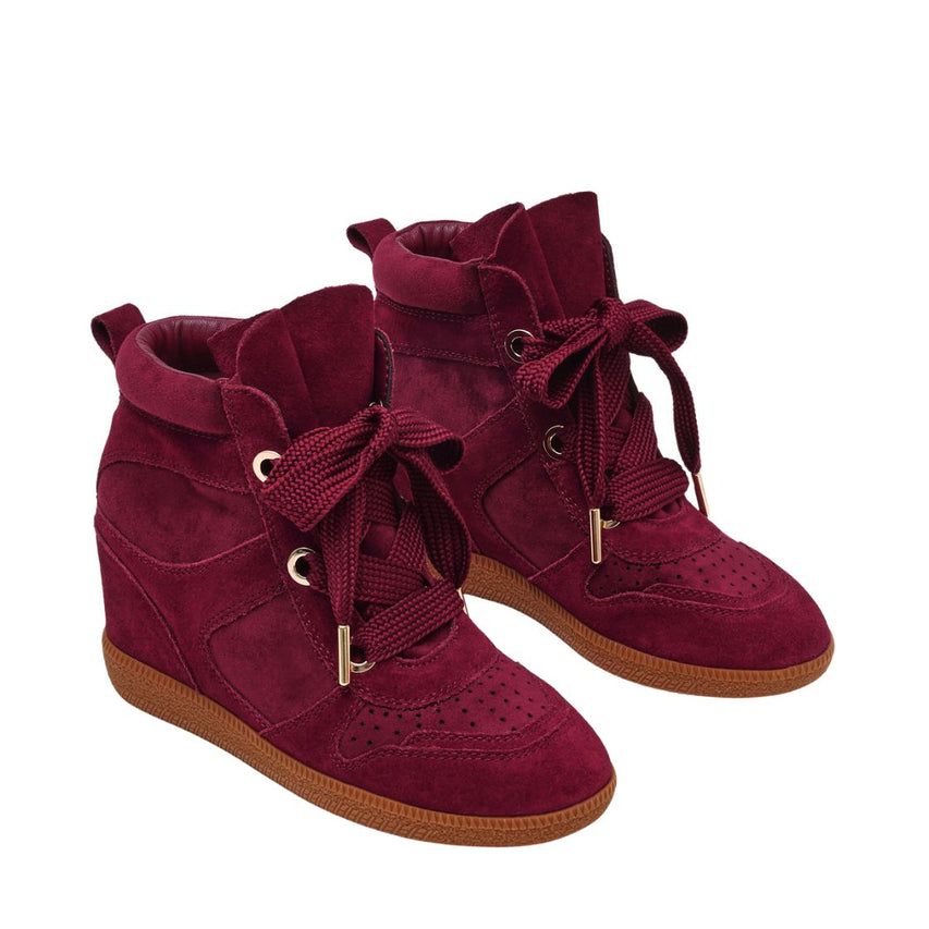 MABLES BURGUNDY SUEDE