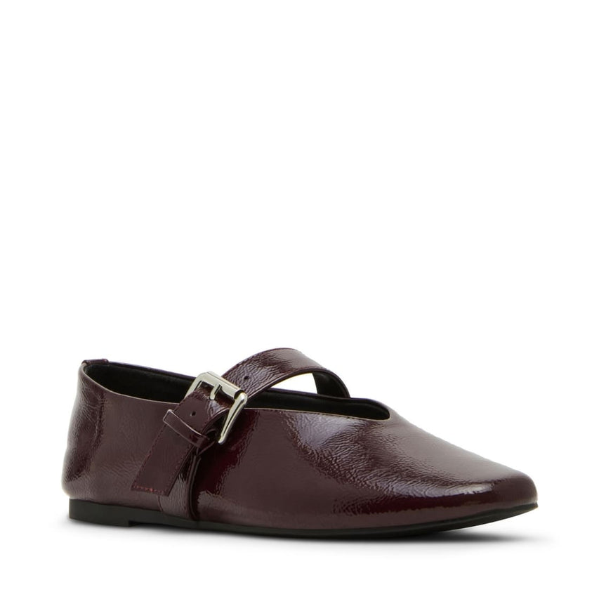 MOLLYY BORDEAUX CRINKLE PATENT