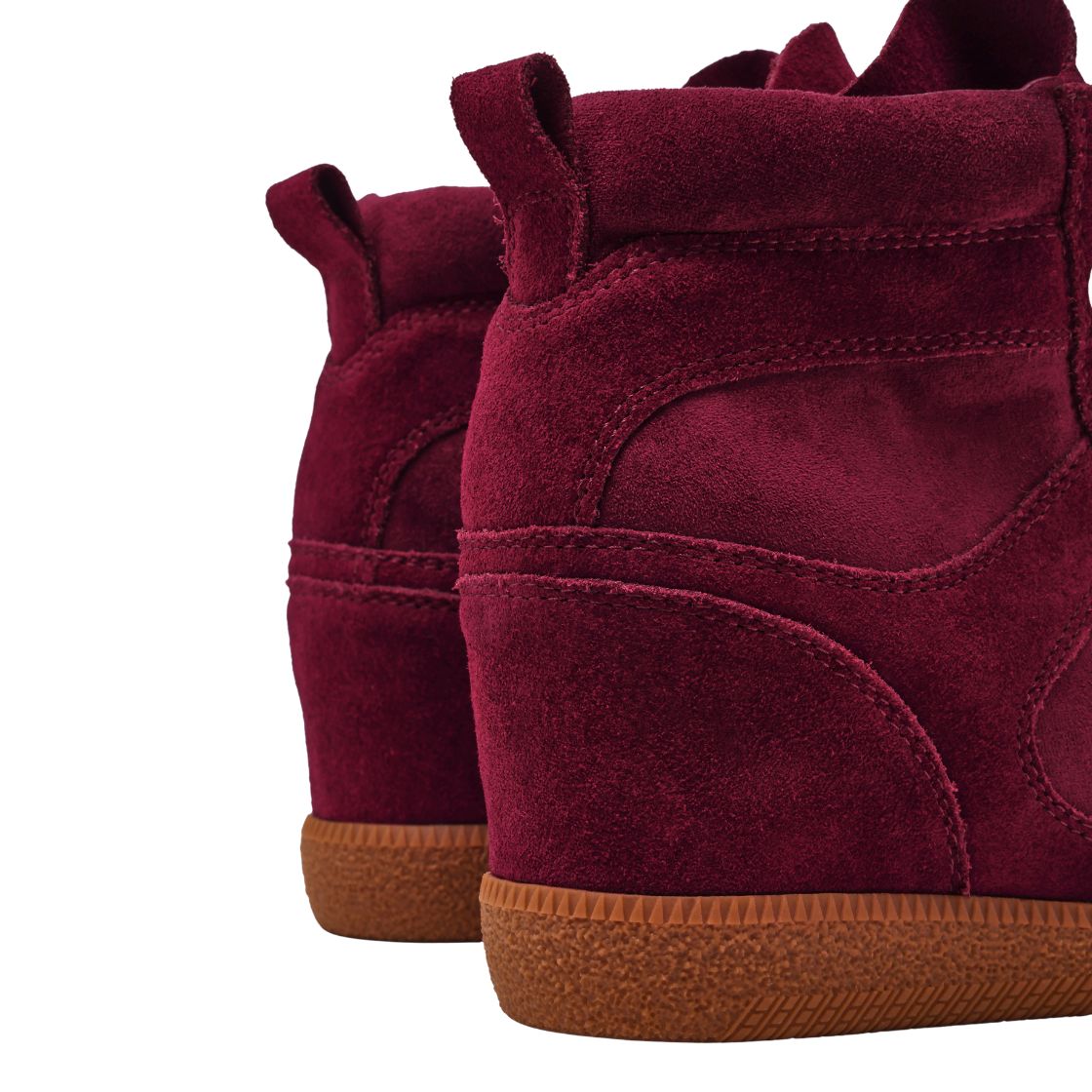 MABLES BURGUNDY SUEDE