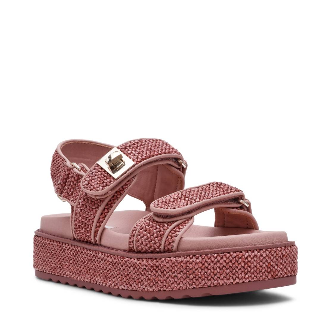 BIGMONA DUSTY PINK RAFFIA