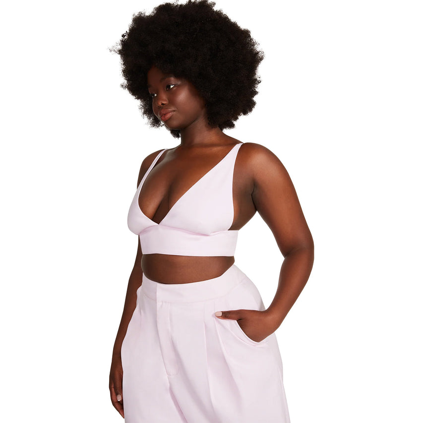 Hampton Bra Top Pink Tulle Top Rosa Claro de Tirantes
