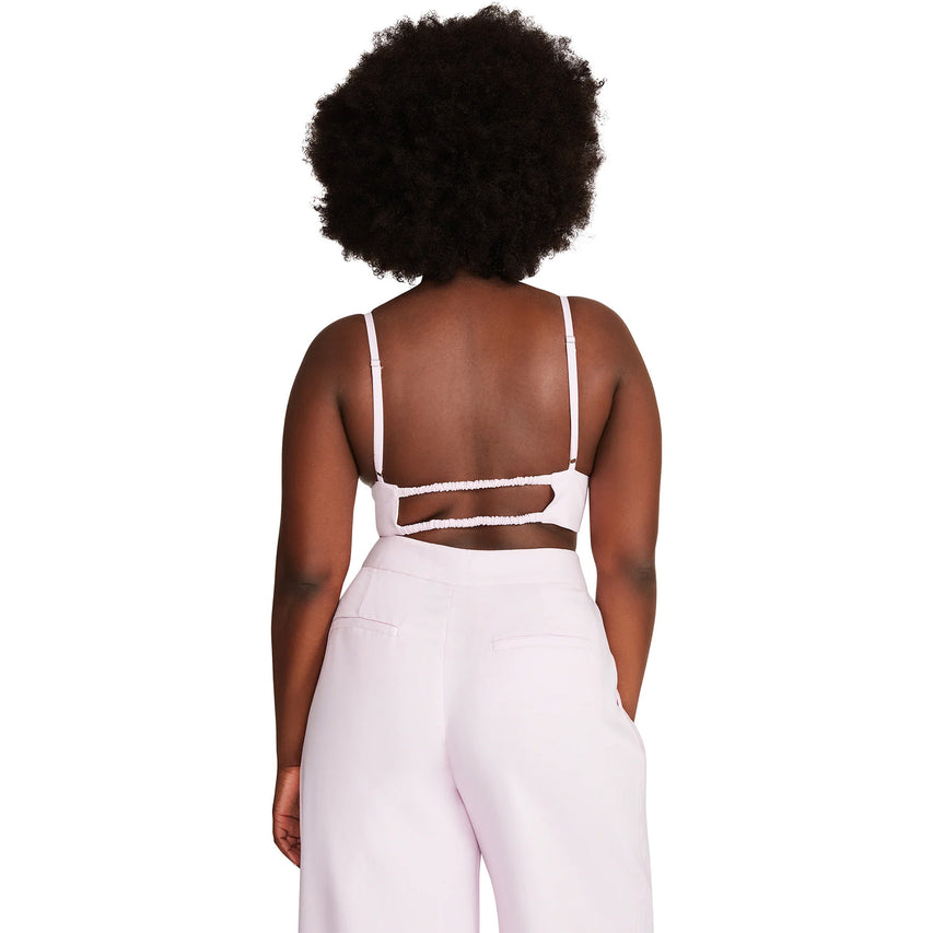 Hampton Bra Top Pink Tulle Top Rosa Claro de Tirantes para Mujer