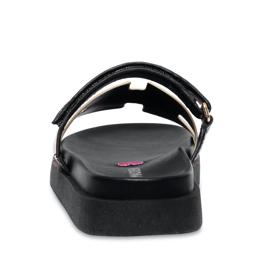 Jmaxxi Pale Gold Sandalia Negra para Niña