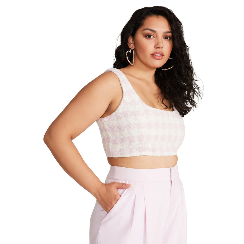 Layla Top Pink Tulle Top Rosa Claro