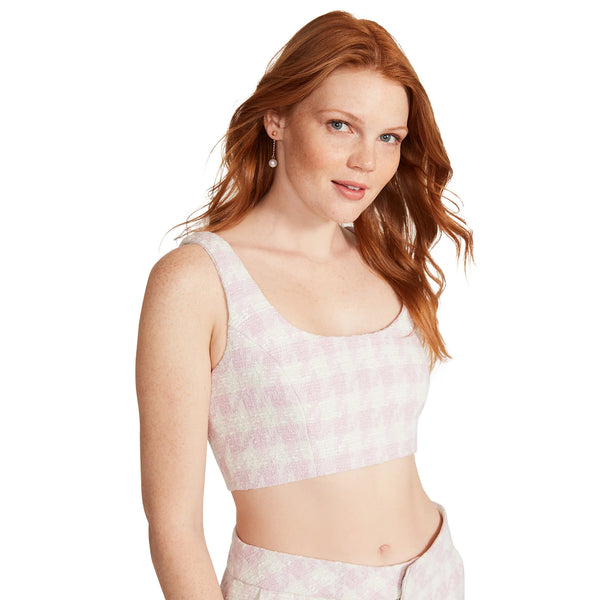 Layla Top Pink Tulle Top Rosa Claro para Mujer