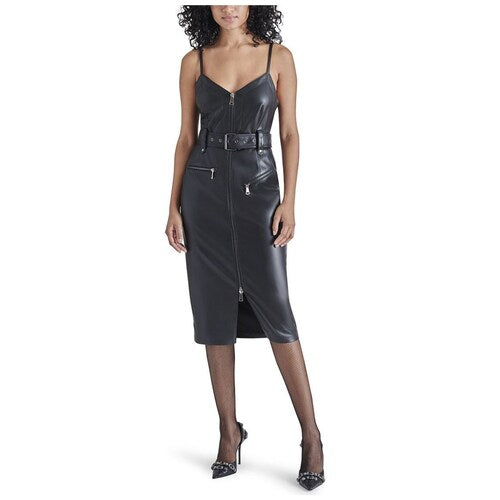 Levina Dress Black Vestido de Vinipiel Negro para Mujer