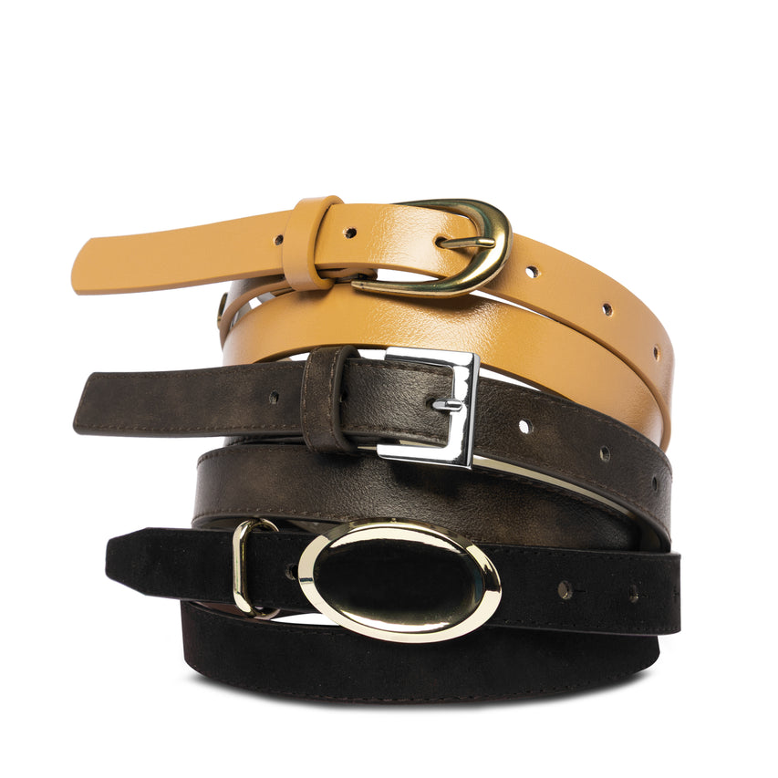 SET CINTURONES CHOCOLATE