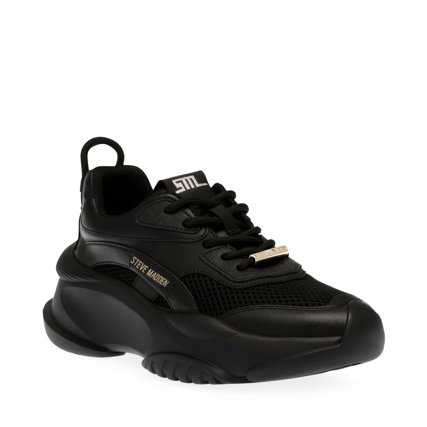 Belissimo Black Gold Tenis Negro con Dorado