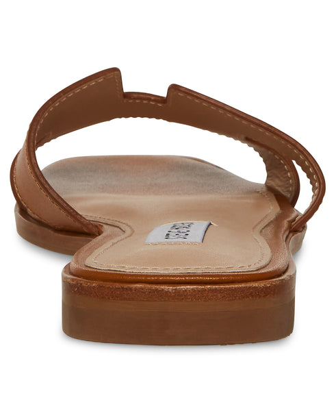 Hadyn Cognac Leather Sandalias Cafes para Mujer