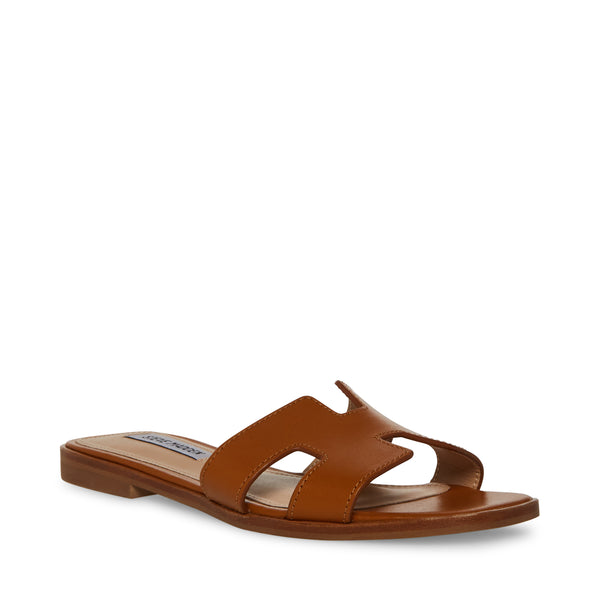 Hadyn Cognac Leather Sandalias Cafes