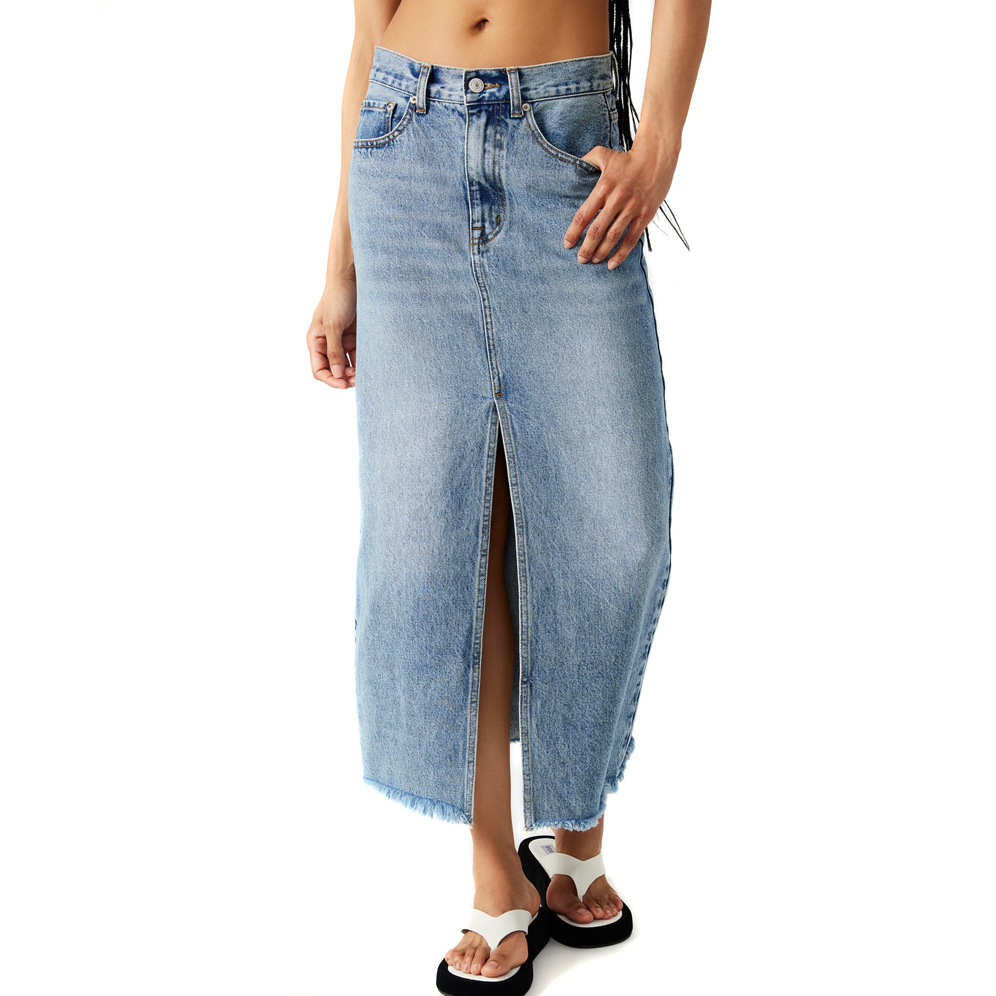 Avani Denim Skirt Denim Falda para Mujer