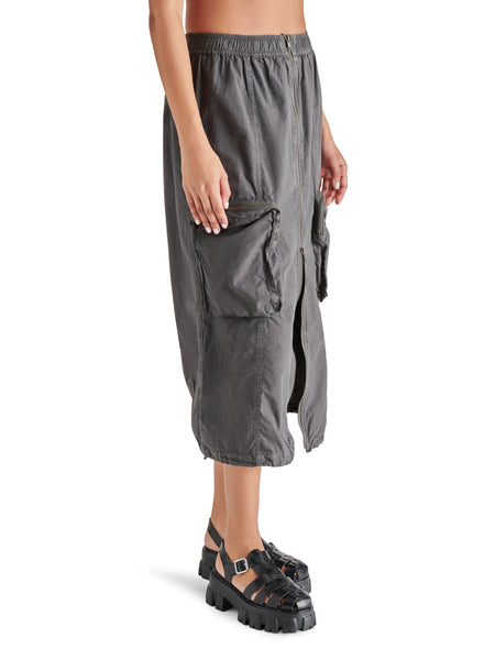 Vanessa Skirt Charcoal Grey Falda Cargo para Mujer