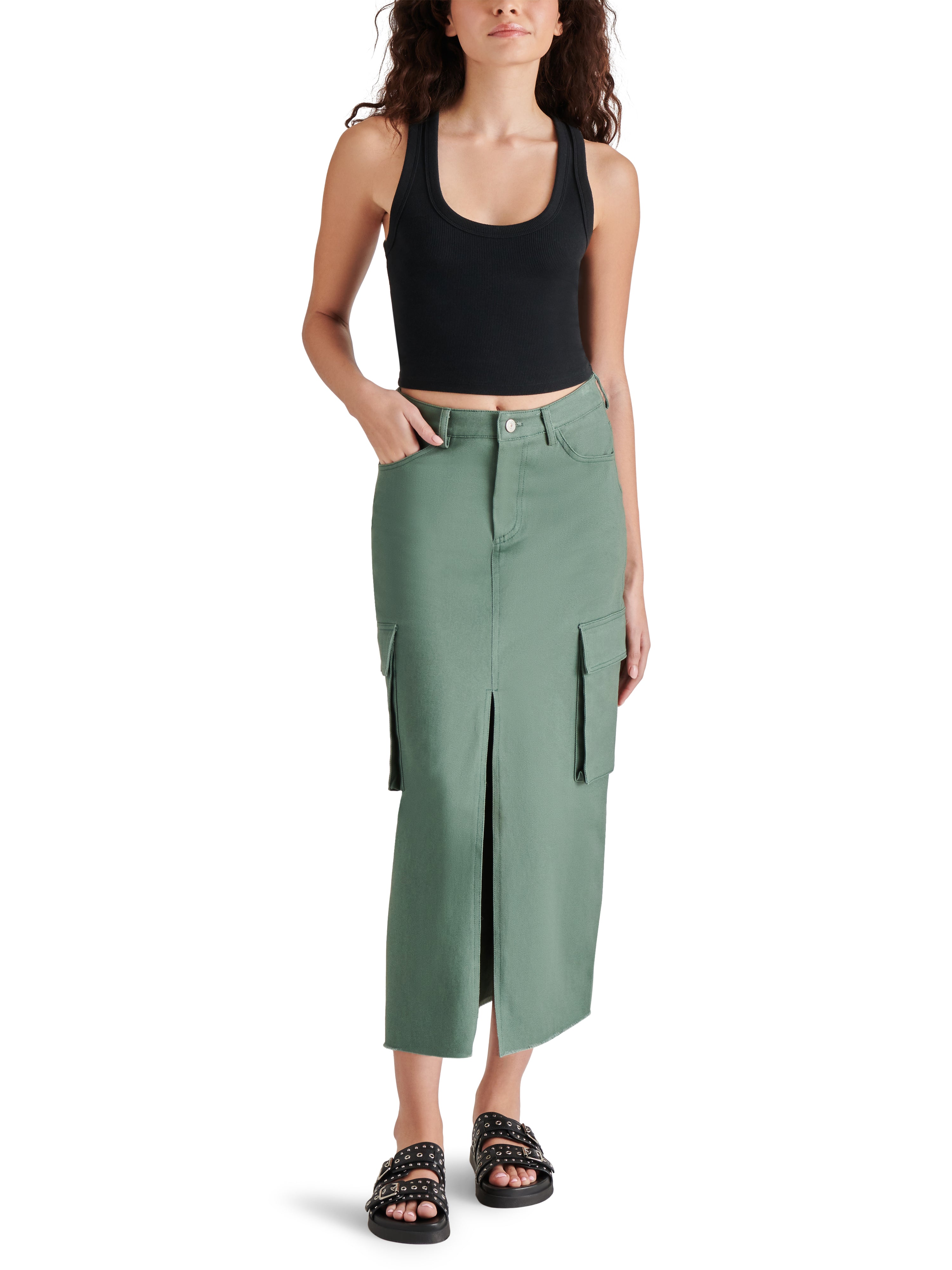 Benson Skirt Deep Forest Falda Cargo Verde para Mujer